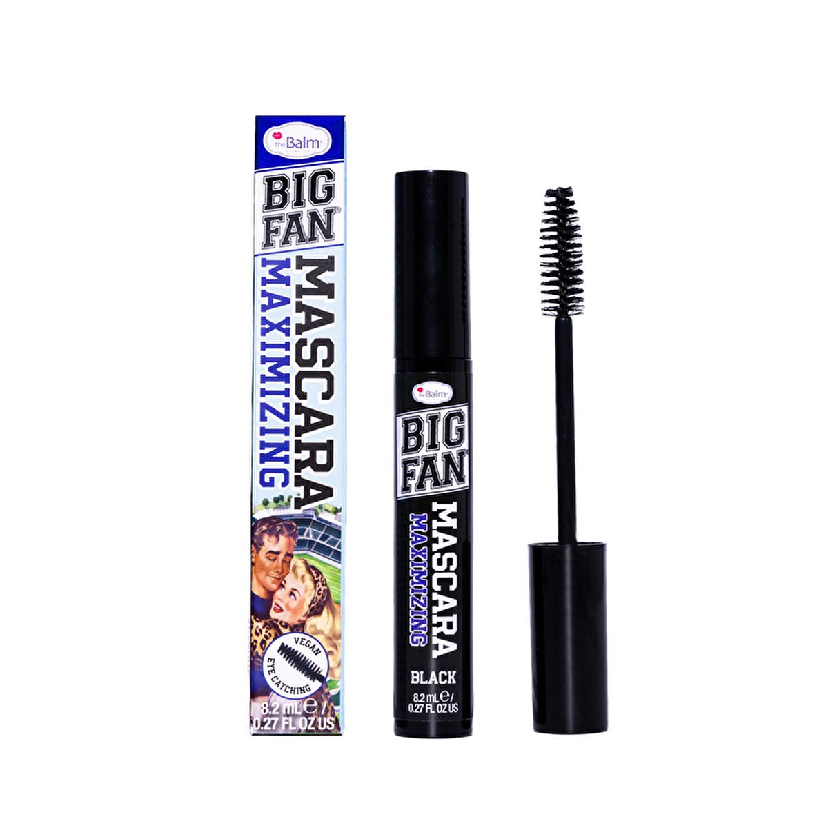theBalm Big Fan Mascara: Maximizing Volume & Definition, Long-Lasting Formula with Carnauba Wax for Bolder, Thicker Lashes All Day.