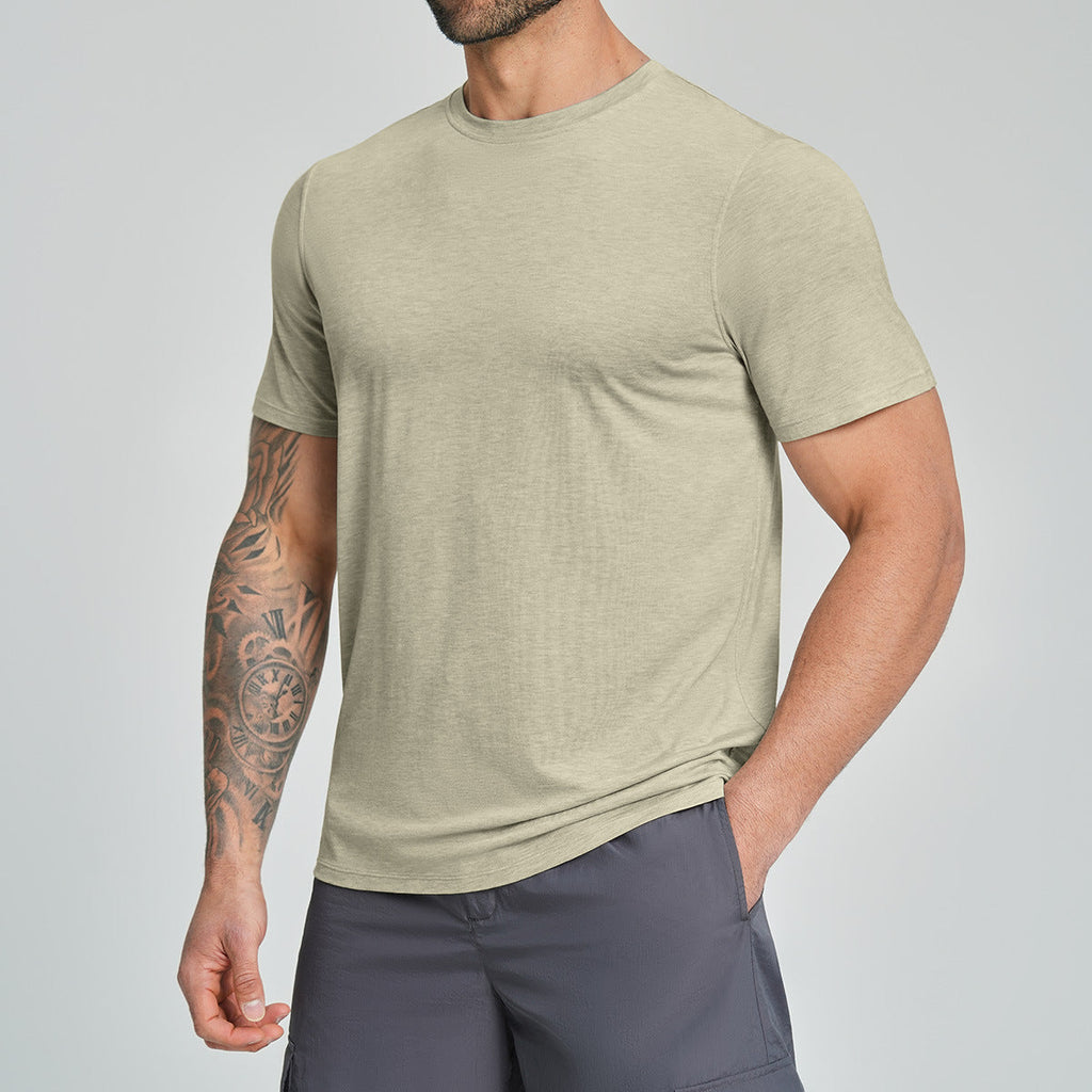 Mens Breathable Sports Outdoor Short-sleeve Shirt