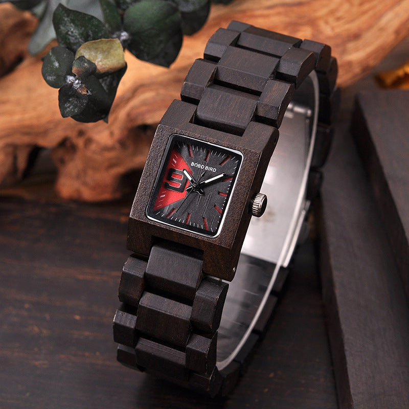 S02 Wooden Decoration Quartz Watch