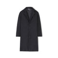 New Mens Mid-length Loose-fit Solid-color Padded Trench Coat