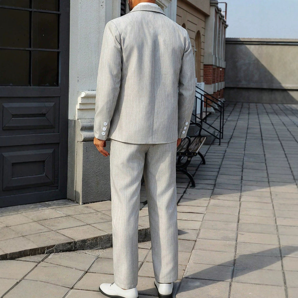 Mens Business Single-Breasted Suit Set