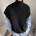 Autumn Top Laid-back Style Loose-fitting Short Knit Sweater For Men
