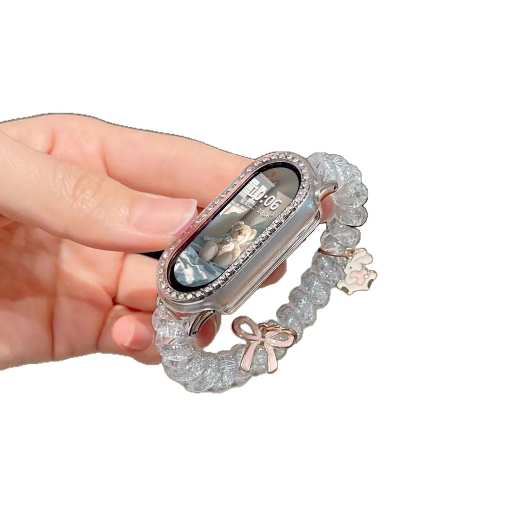 Bow-tie Rabbit Phone Cord Elastic Strap