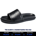 Men's Genuine Leather Outdoor Non-slip Summer Slippers