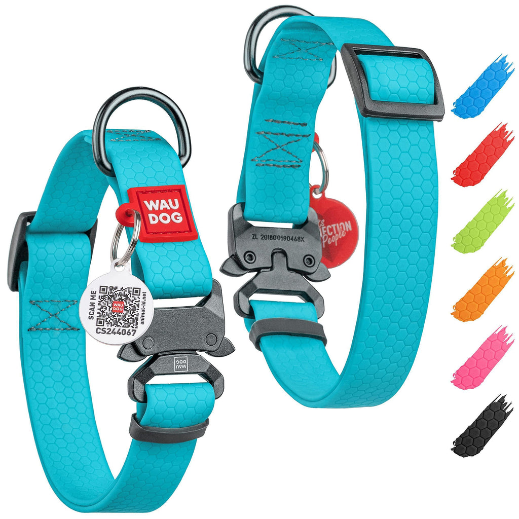 Waterproof Glow Dog Collar Adjustable Medium Dogs 10–16 in Neck