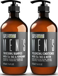 Mens Shampoo and Conditioner Set 16 Fl Oz Set of 2 Sulfate Free Strengthening Thickening Formula for Fuller Hair Helps with Thinning Hair Formulated for Men