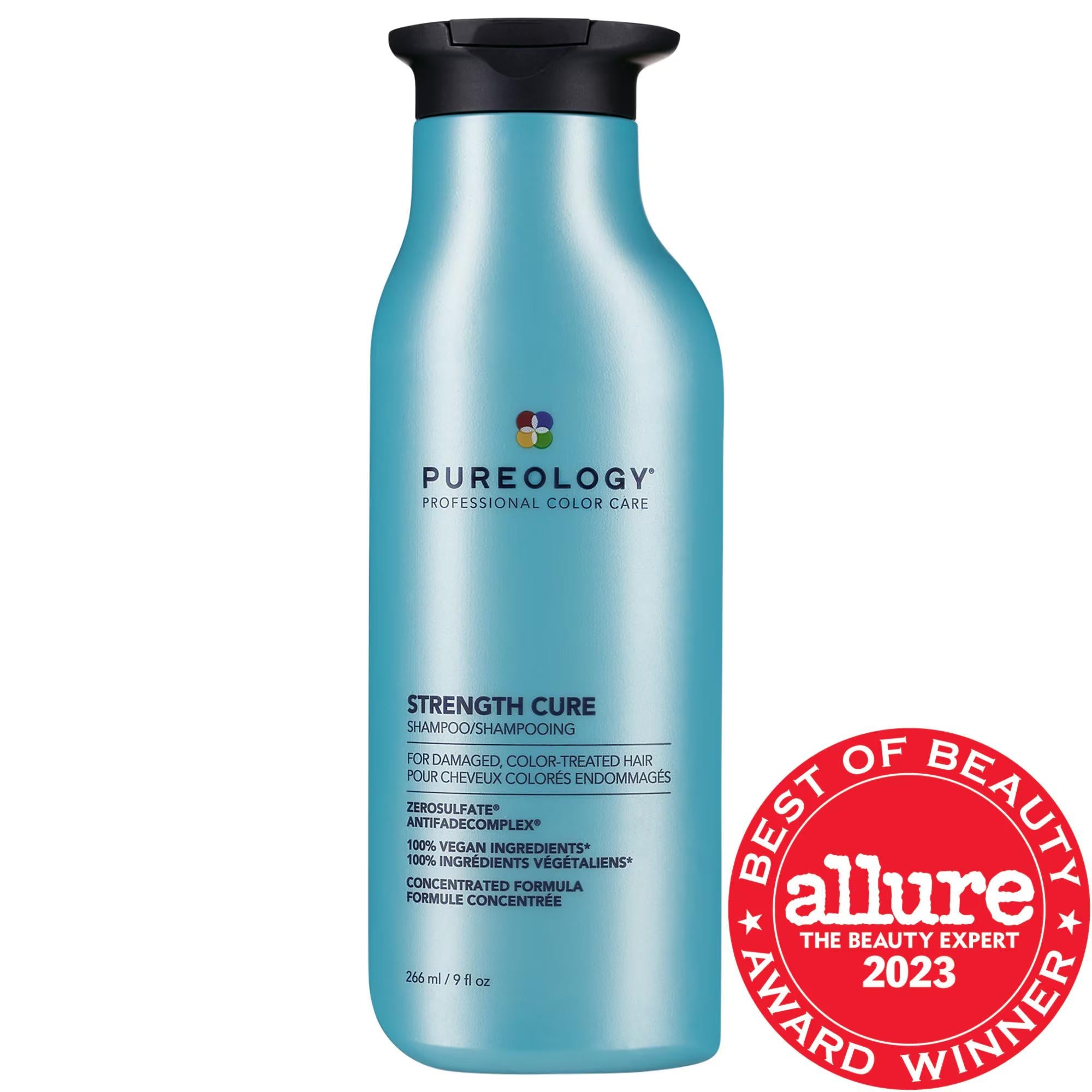 Pureology Strength Cure Shampoo: Sulfate-Free Repair for Damaged, Color-Treated Hair | Vegan Protein Shampoo