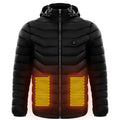 Men Heated Puffer Jacket Electric Heating Coat Insulated Hood Windbreaker 9Heat Zones