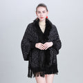 Autumn And Winter New Scarf Faux Fur Collar Knitted Shawl