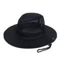 Patchwork Mesh Bucket Hat Sun Protection Foldable