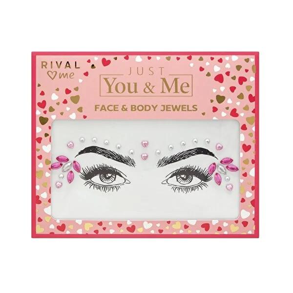 Rival Loves Me Face Jewels - Temporary Face Gems for Special Occasions & Cosmetic Accessories