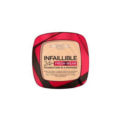 Loreal Paris Infaillible 24H Fresh Wear Powder Foundation - Long Lasting Matte Finish Makeup