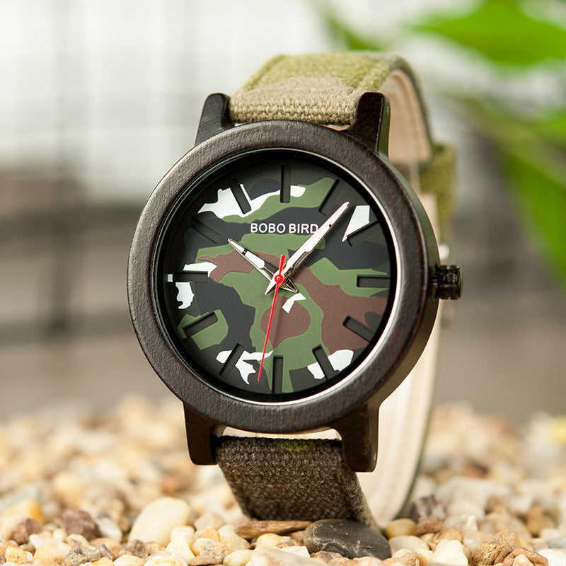Wooden Watch R24 Quartz Decoration