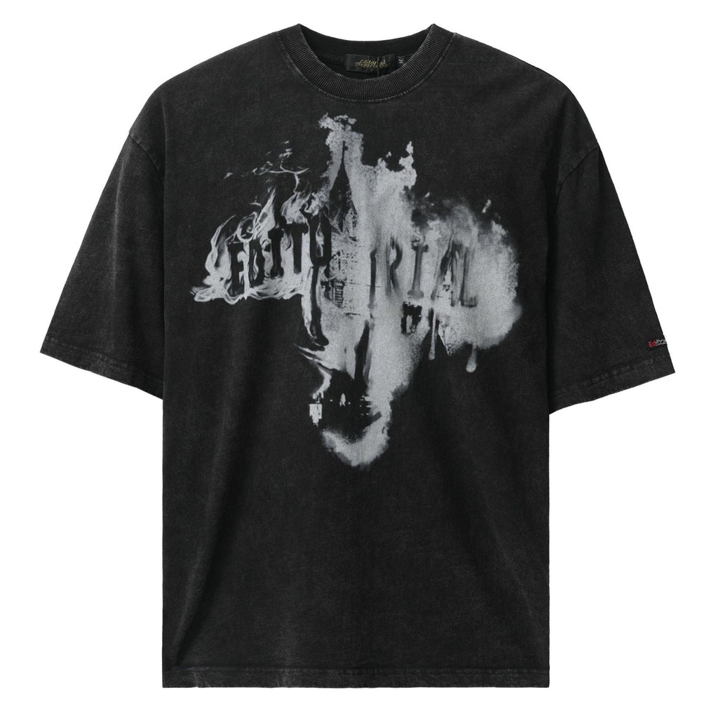 American Fashion Brand Washed Short Sleeve Shirt