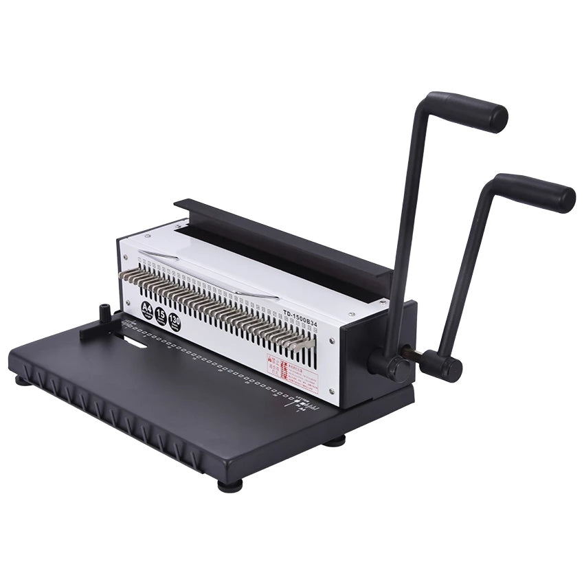 Adjustable Hole Punching Iron Ring Binding Machine