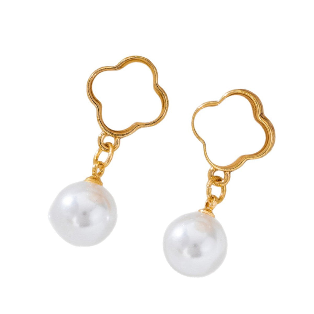 Bestselling Cross-border Light Luxury Niche Shell Drop Earrings, Unique Vintage High-end Ocean Style Women Earrings