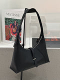 Baidie Leather Women's Bag 2025 New First-Layer Cowhide Dumpling Bag French-Style Shoulder Bag Crescent Handbag Pillow Bag