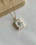 Personality Trend Retro Painted Necklace Pendant