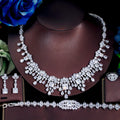 Full Zircon Wedding Jewelry Set
