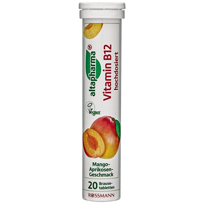 Altapharma Vitamin B12 Effervescent - Mango Apricot Flavor | 20 Tablets