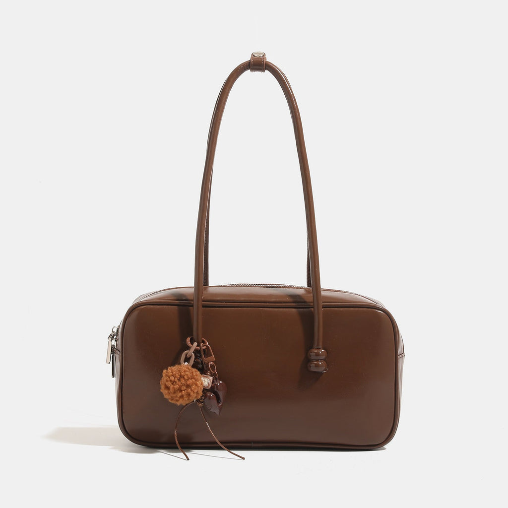 Womens Sophisticated Red Large-capacity Underarm Shoulder Bag