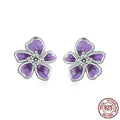 S925 Sterling Silver Small Flower Stud Earrings