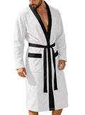 Men's Long Jacquard Soft Solid-Colored Belt