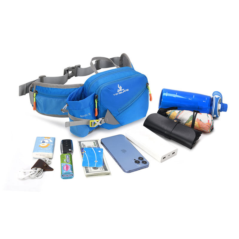 Mens Outdoor Sports Water Bottle Hiking And Climbing Waist Bag