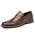 Oxford Leather Men's Pointed-toe Dress Cross-border Business Shoes