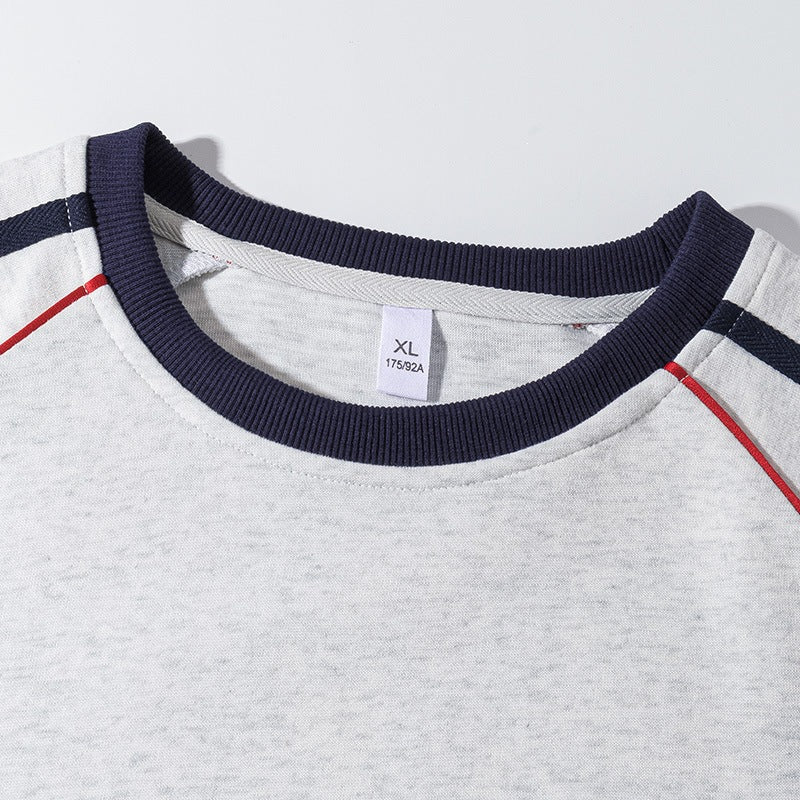 Patchwork Sporty Relaxed-fit Sweatshirt