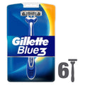 Gillette Blue3 Disposable Razor for Men - Comfort Shaving with 3 Chrome-Coated Blades