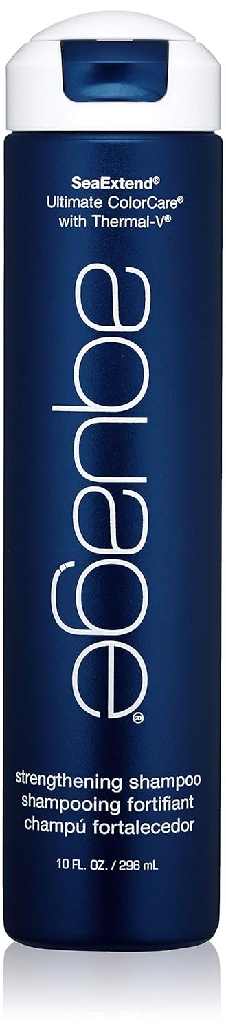 AQUAGE SeaExtend Strengthening Shampoo, For Fine Hair, Keeps Hair Full, Protected and Brings out Natural Texture, 10 fl. oz