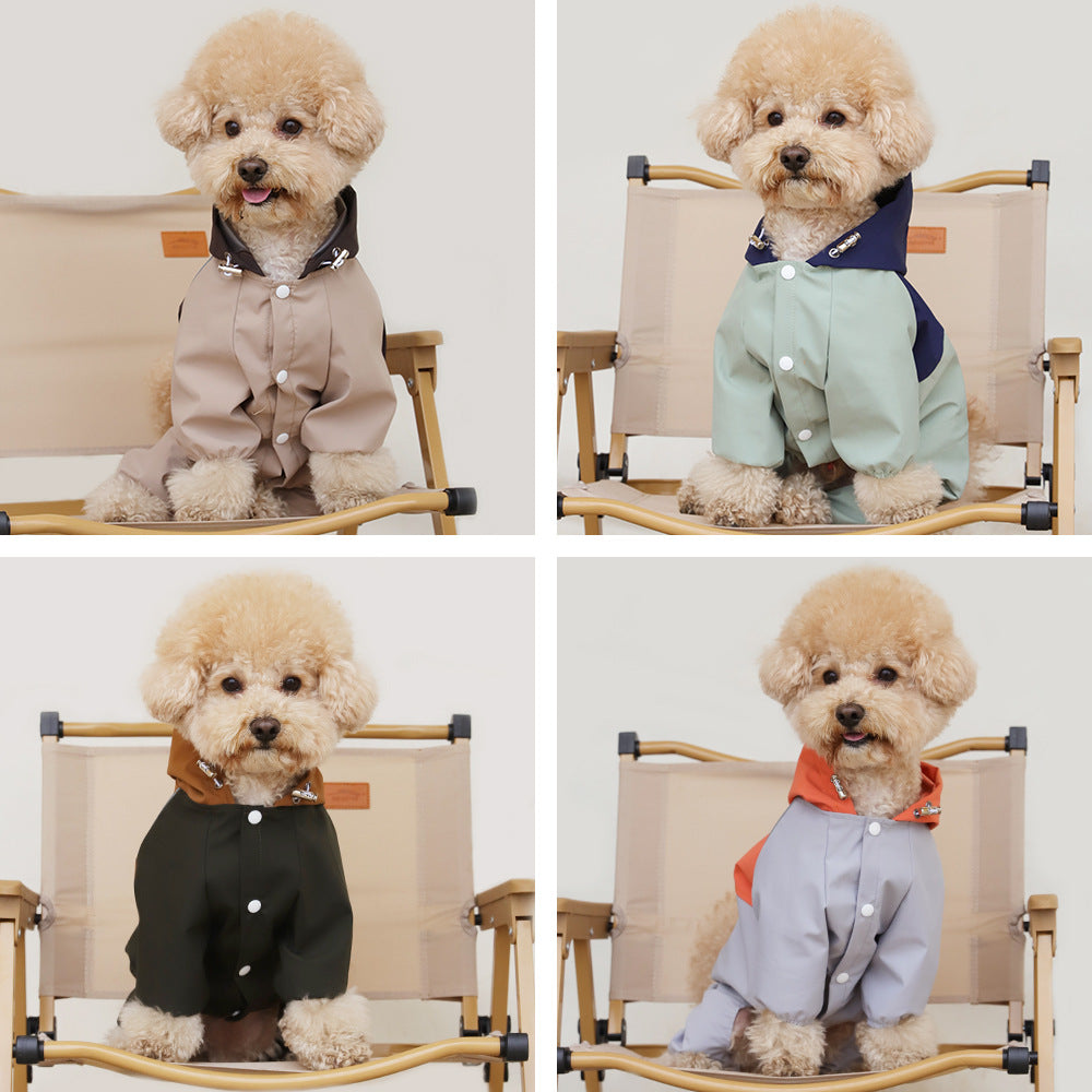 Pet Small And Medium Sized Dog Waterproof And Dustproof Shell Jacket