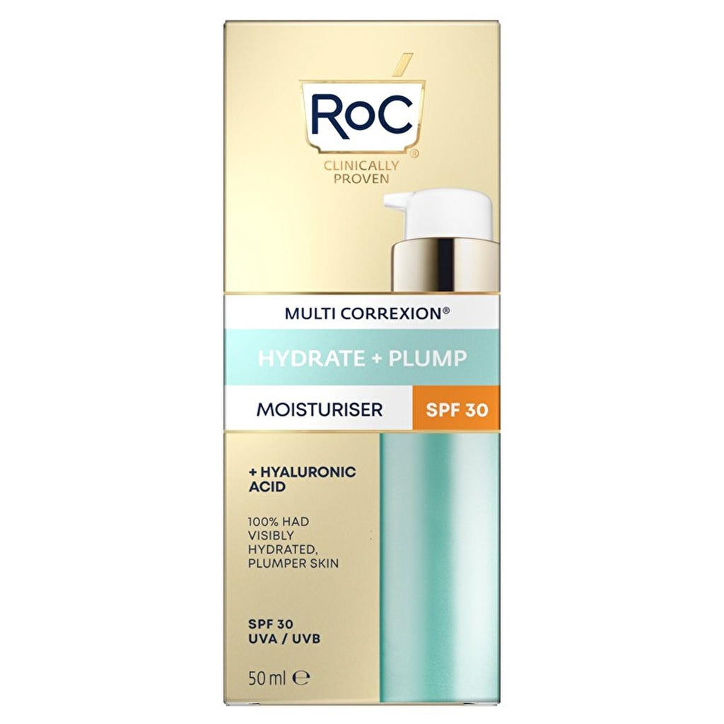 Roc SPF 30 Hyaluronic Acid Facial Moisturizer: 72-Hour Hydration & Anti-Aging Sunscreen for All Skin Tones