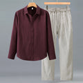 High-end Quality Tencel-linen Casual Mens Suit