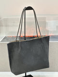 Custom Fall-Winter Minimalist Matte Leather Tote Bag, Large Capacity Genuine Leather Women S Bag, Commuter Handbag With Shoulder Strap And Inner Bag