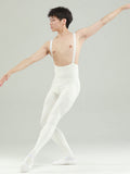 Dance Men's Ballet Leotard Practice Suit High-waist Suspender Tights Nylon
