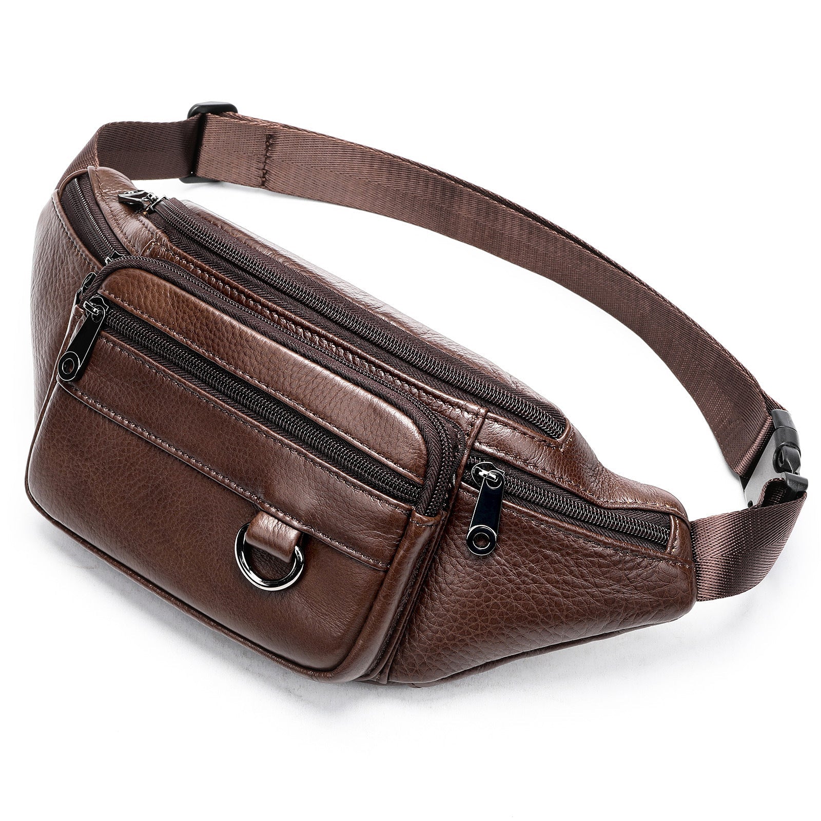 High-end Full-grain Leather Chest Bag