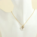 Christmas Necklace, Santa, Snowman, Rhinestones