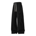 Retro American-style Patchwork High-street Loose Straight-leg Casual Pants