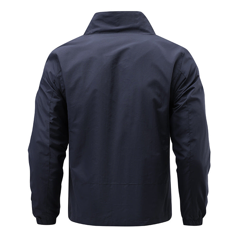 Outdoor Breathable Casual Jacket Mid- To Young-Adult Stand-Collar Jacket