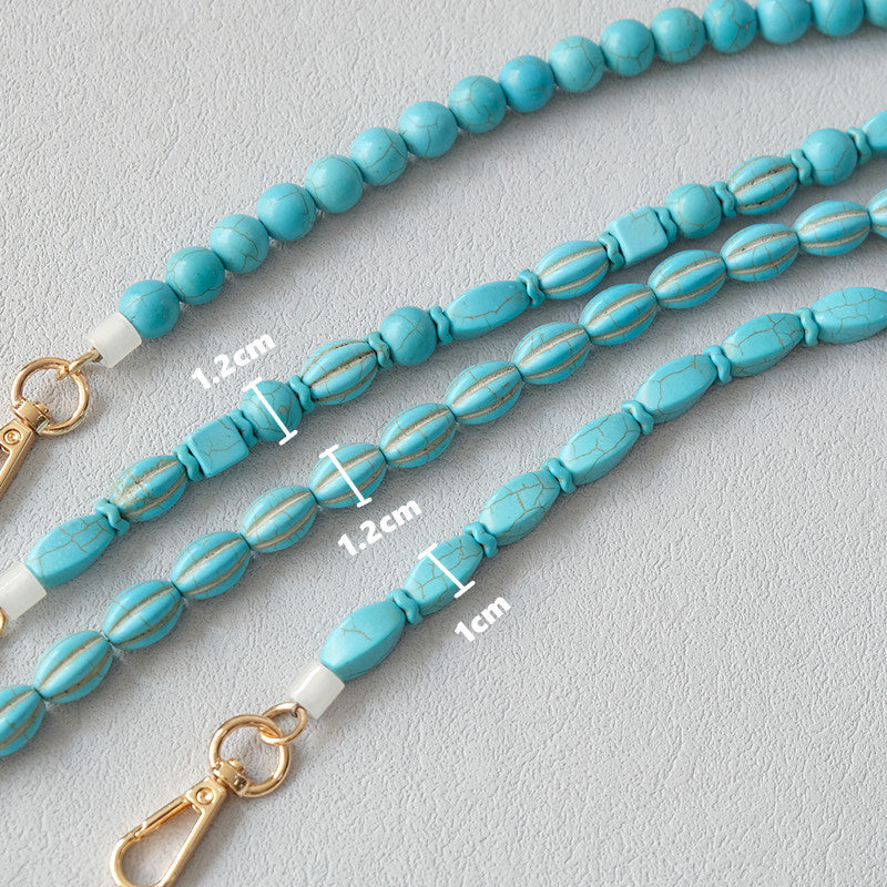 Vintage Turquoise Bag Chain Resin Chain