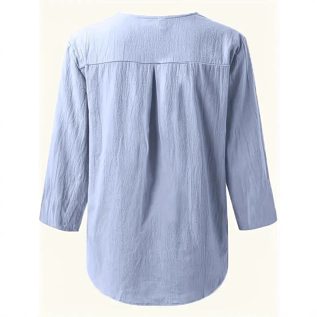 Womens Mid-length Casual Shirtversatile And Lightweight