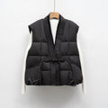 New National Standard Autumn And Winter Plain Color V-neck Loose Vest
