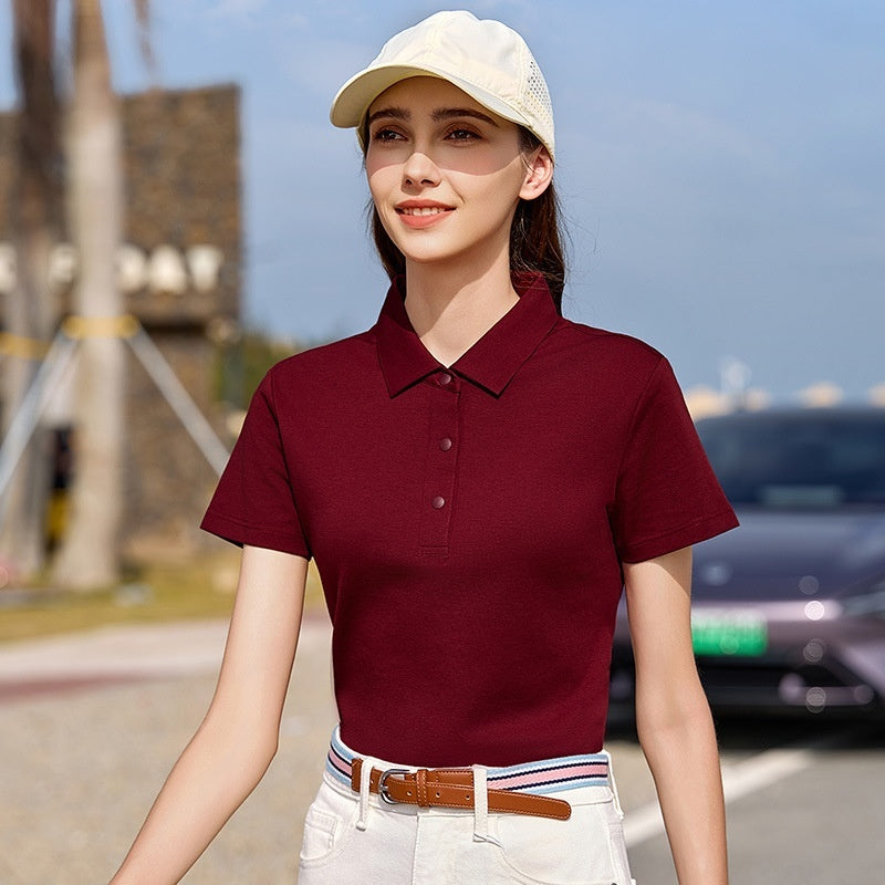 High-end Mercerized Cotton Polo Shirts For Summer