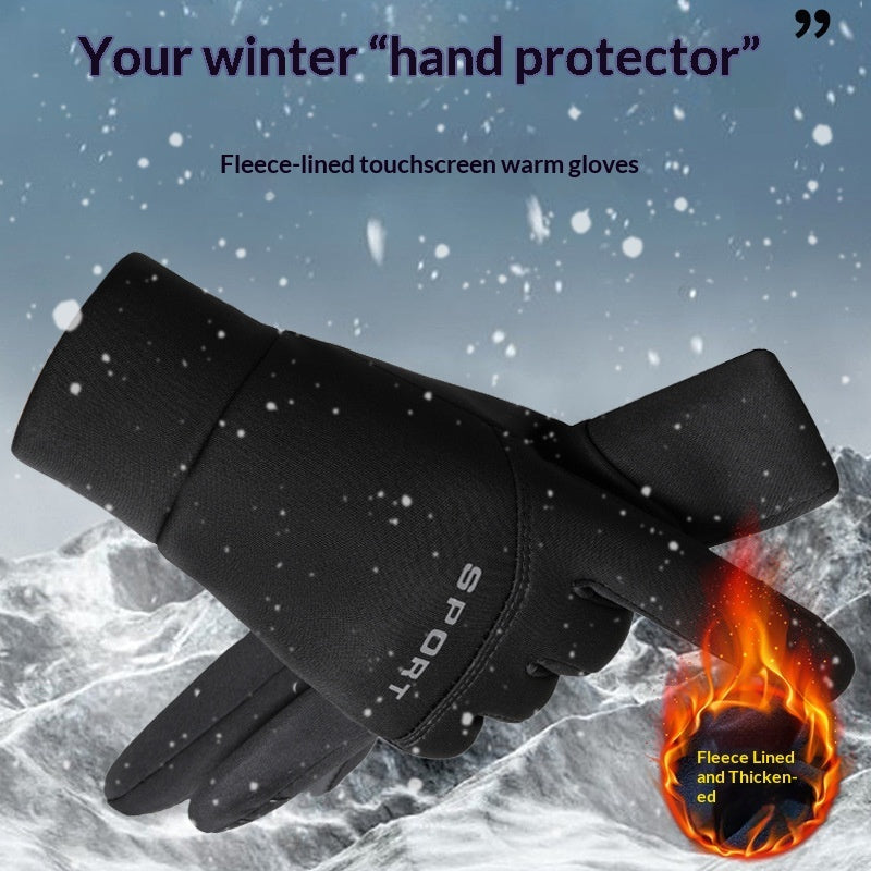 Mens Thermal Cycling Gloves Compatible With Touchscreens