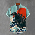 Mens 3D-printed Hawaiian Shirt