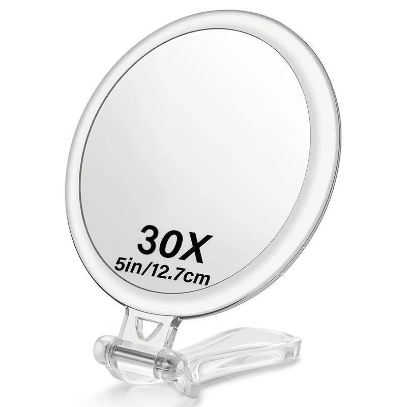 10x15x20x30x40x Double-Sided Handheld Portable Folding Makeup Mirror