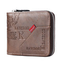 European And American Mens Vintage Bi-Fold Wallet