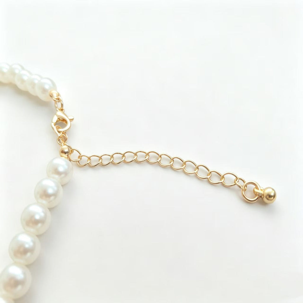 Retro Minimalist Chic French-style Faux Pearl Necklace
